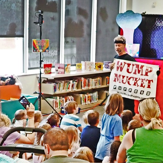 Performing at the Cincinnati Public Library.